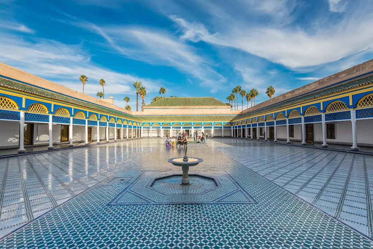 Large courtyard of the Bahia Palace
