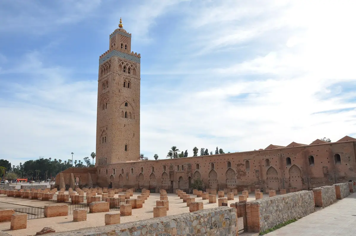 Remains beside the Koutoubia minaret