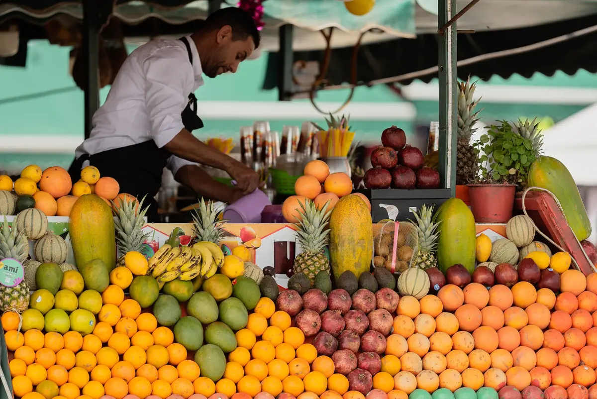 A fruit stall in Marrakech